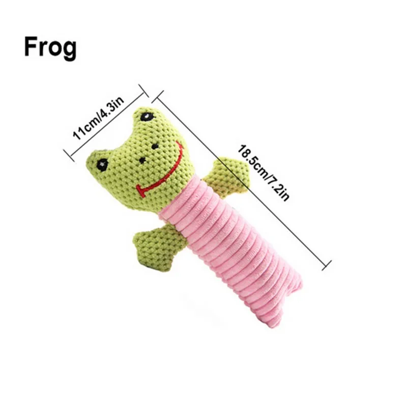 Pink Frog Горячие интерактивные игрушки для собак игрушка для домашних животных пищалка мягкий флис милый мультфильм теленок лягушка щенок жевательная игрушка для домашних животных сжимать звук кошки игрушки для собак - Цвет: Pink Frog