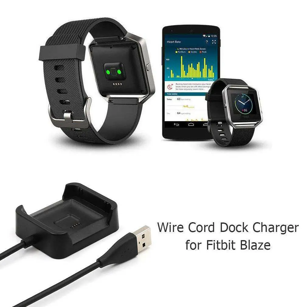 Зарядный usb кабель свинцовая док станция для Fitbit Blaze/Fitbit Versa Кабель зарядного