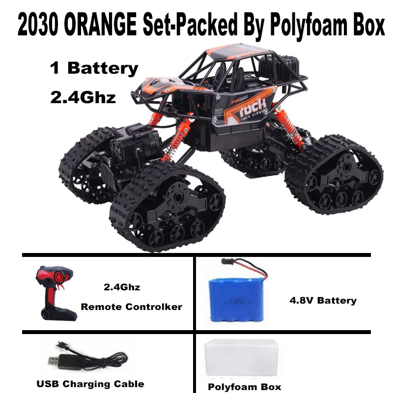 2030 orange 1/16 rc Автомобиль 2,4G внедорожный альпинистский пульт дистанционного управления автомобиль игрушка 4wd радиоуправляемые автомобили играть 20 минут электрическая Игрушечная машина для детей - Цвет: 2030 orange