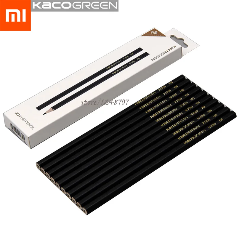 10 шт. Xiaomi Mijia Kacogreen Joy Sketch and Drawing Pencil гладкий набор HB 2,2 мм для художника студента - Цвет: 10pcs