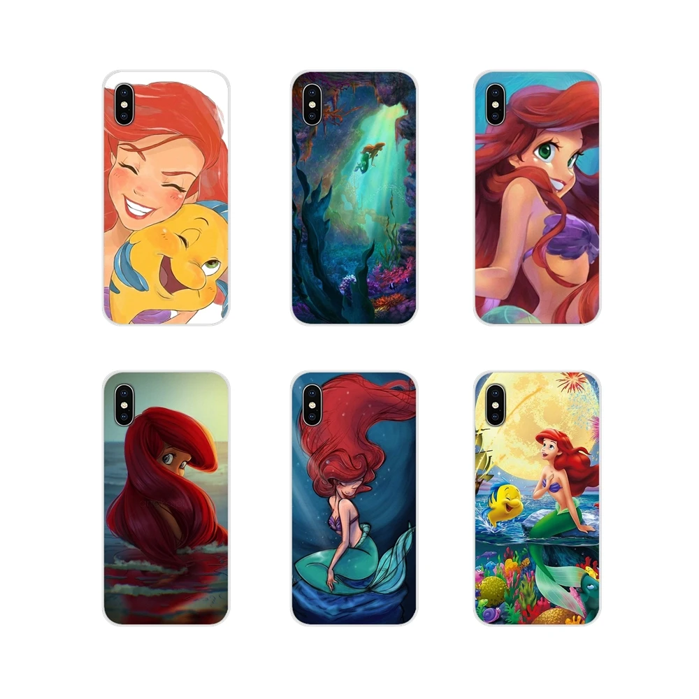 Ариэль Русалочка для Huawei G7 G8 P7 P8 P9 P10 P20 P30 Lite Mini Pro P Smart Plus 2017 2018 2019 силиконовый чехол