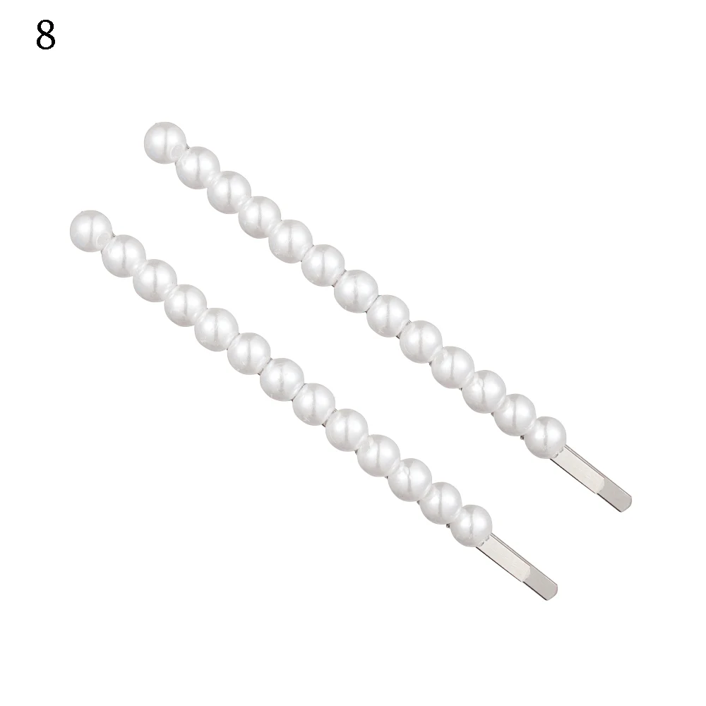 Новая модная жемчужная заколка для волос для женщин, элегантный корейский дизайн, заколка-палочка, Шпилька для волос, аксессуары для укладки волос - Цвет: Style8