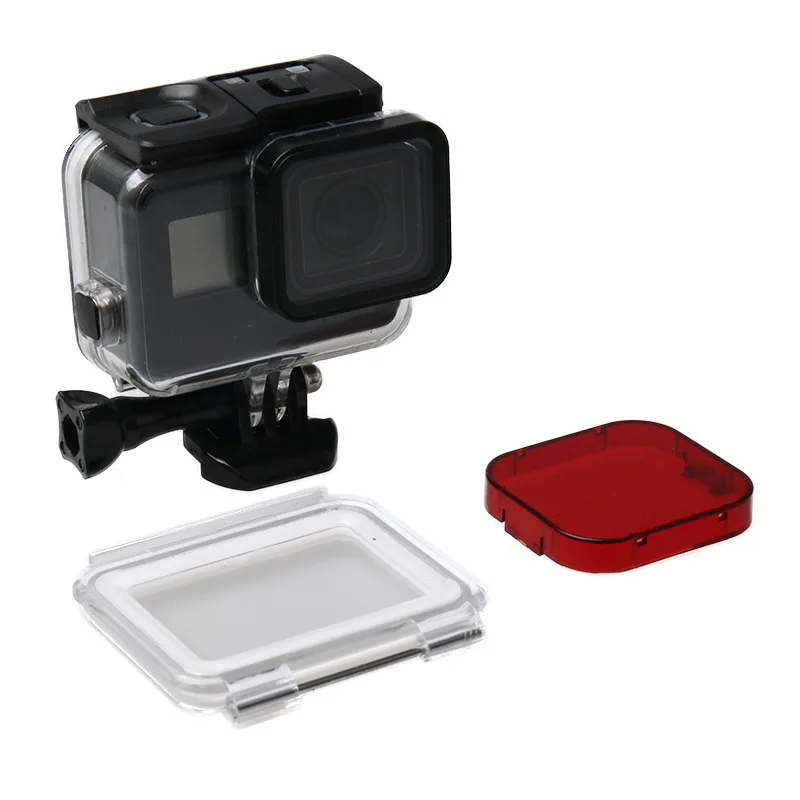 Водонепроницаемый корпус чехол с сенсорным экраном задняя дверь для Gopro Hero 7/6/5 GoPro