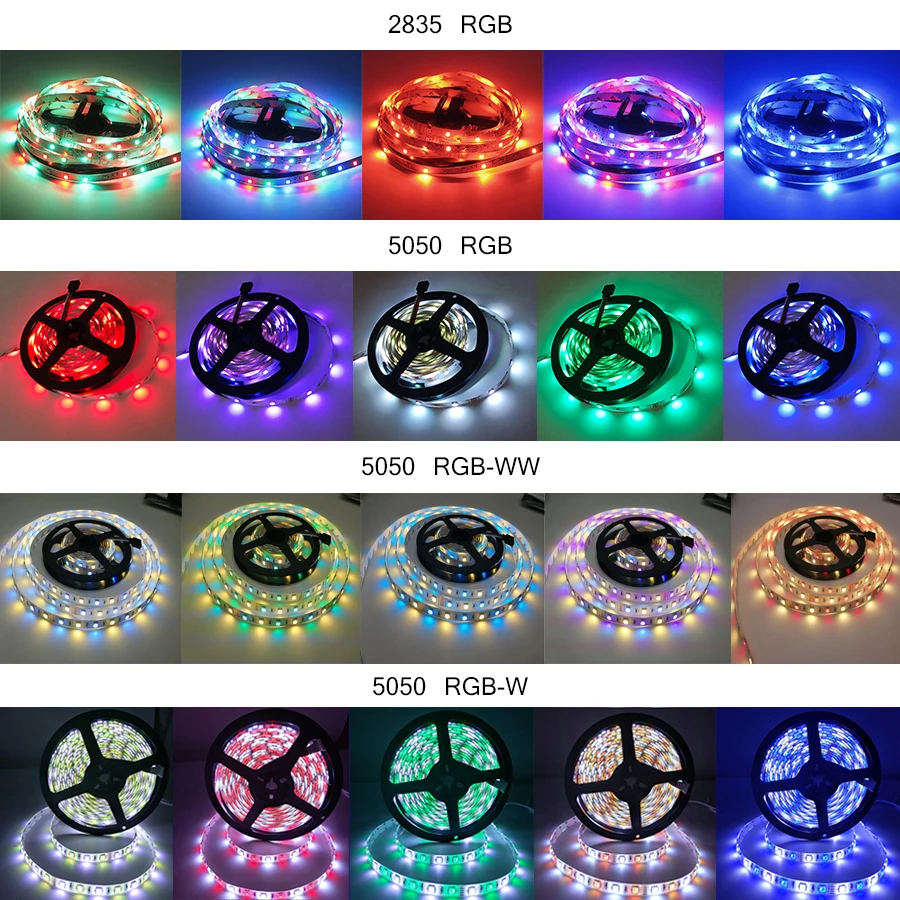 Bluetooth RGB + W и светодио дный светодиодные ленты свет водостойкий SMD 5050 2835 5 м/лот