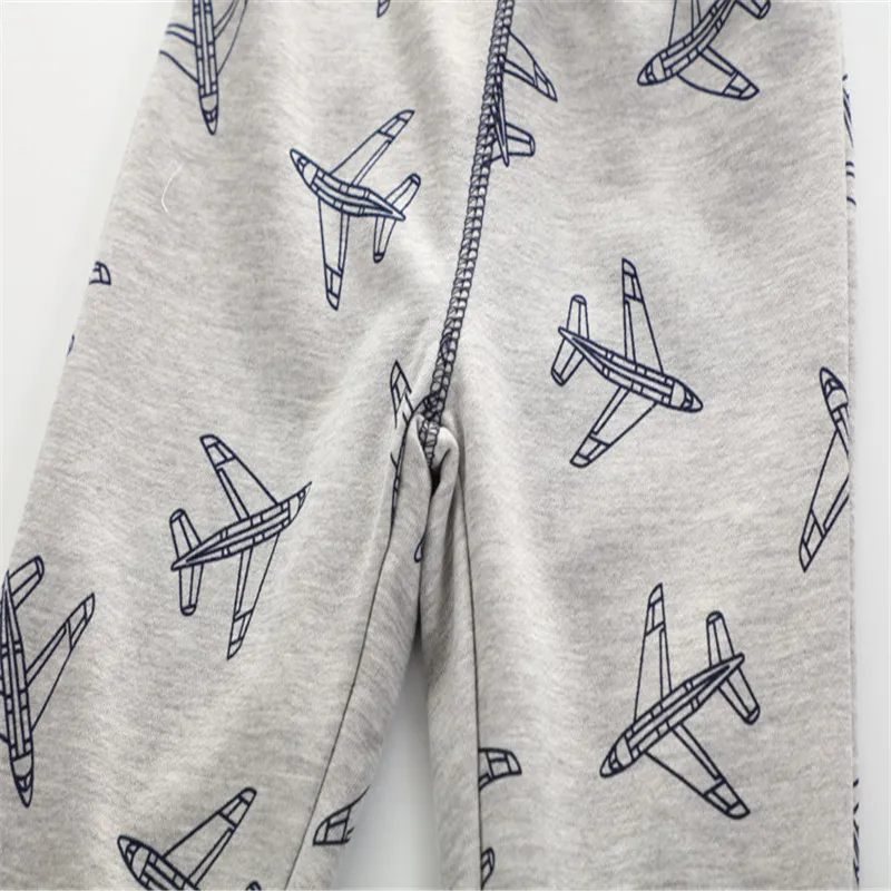 Jumping meters children sweatpants cotton aircrafts printed kids trousers pants boys girls sport fashion clothing for | Мать и ребенок