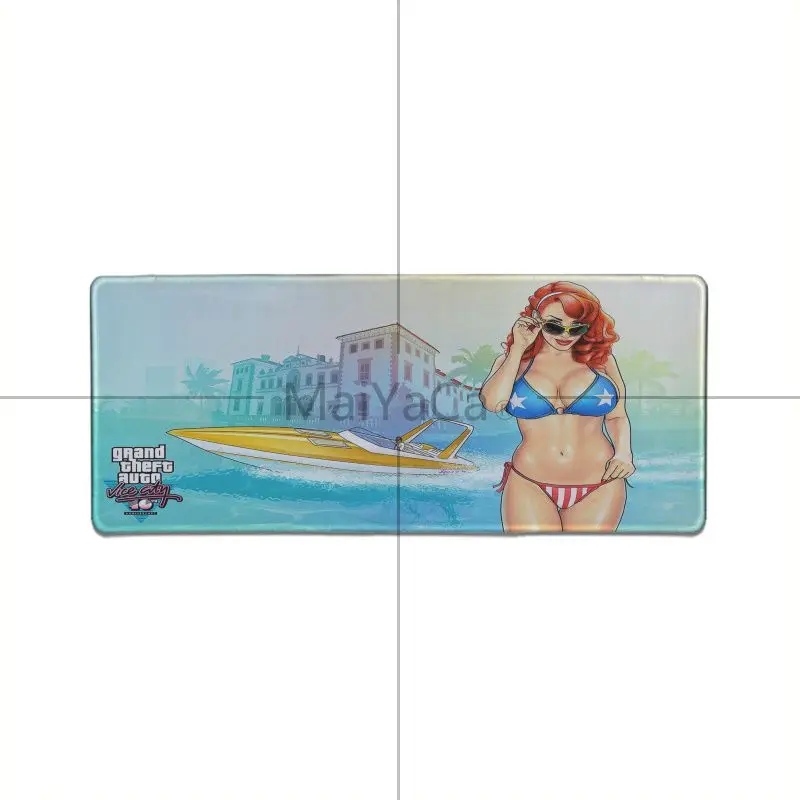 Крутой игровой коврик для мыши MaiYaCa с GTA 5 Beach girl мягкий резиновый профессиональный