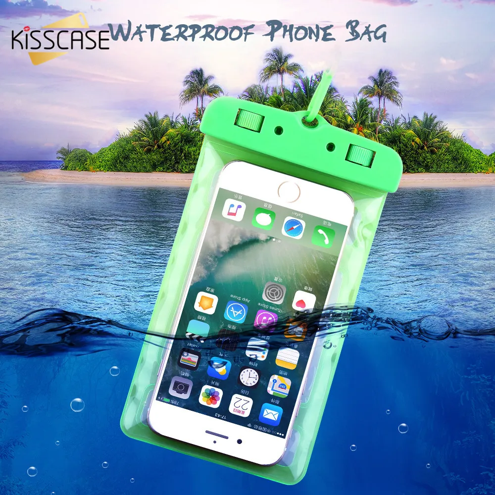 KISSCASE IPX8 Водонепроницаемый чехол чувствительное касание для samsung несколько