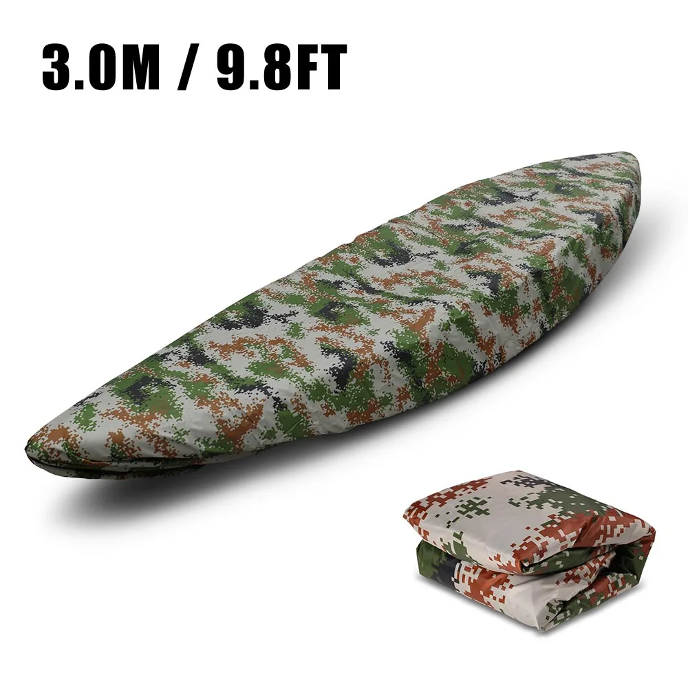 Camouflage 1 3m Профессиональный универсальный чехол для байдарки каноэ водонепроницаемый Каяк Лодка каноэ хранение транспорт Пылезащитная крышка надувной шлюпки щит - Цвет: Camouflage 1 3m