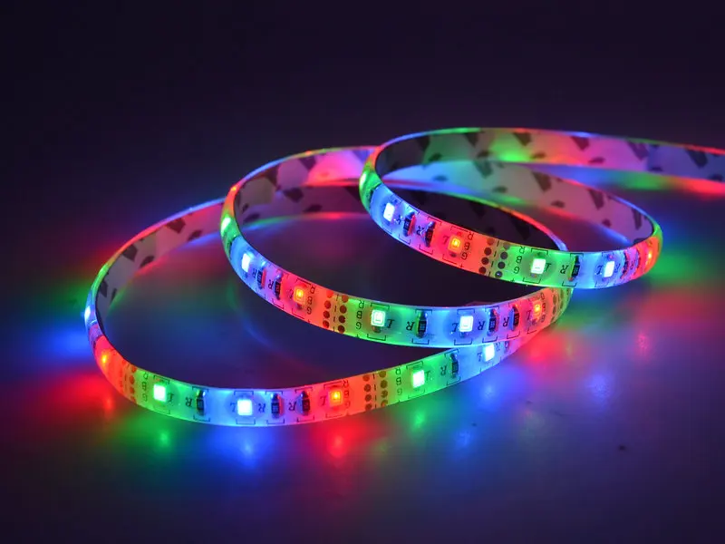 Светодиодная лента DC5V USB 2835 с батарейным отсеком RGB/теплый белый/белый цвет | Лампы