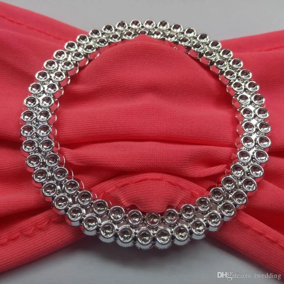 Корраль цвет эластичный стул из лайкры Sash полос круглая пластиковая пряжка для