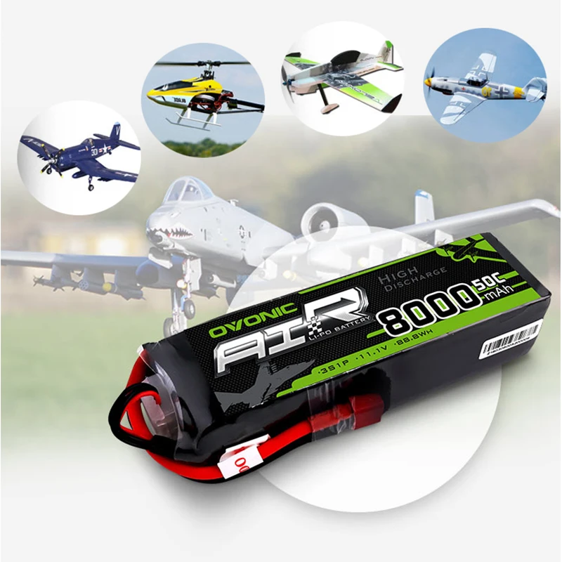 2 шт. батарея osonic LiPo 8000 мАч 11,1 В LiPo 3S 50C-100C аккумулятор T XT60 штекер для большого размера RC вертолет грузовик Квадрокоптер