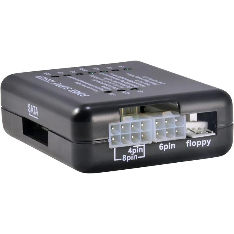 Тестер электропитания ATX 1 шт. черный с разъемами 20/24 Pin SATA Molex HDD для PSU PC|Тестеры