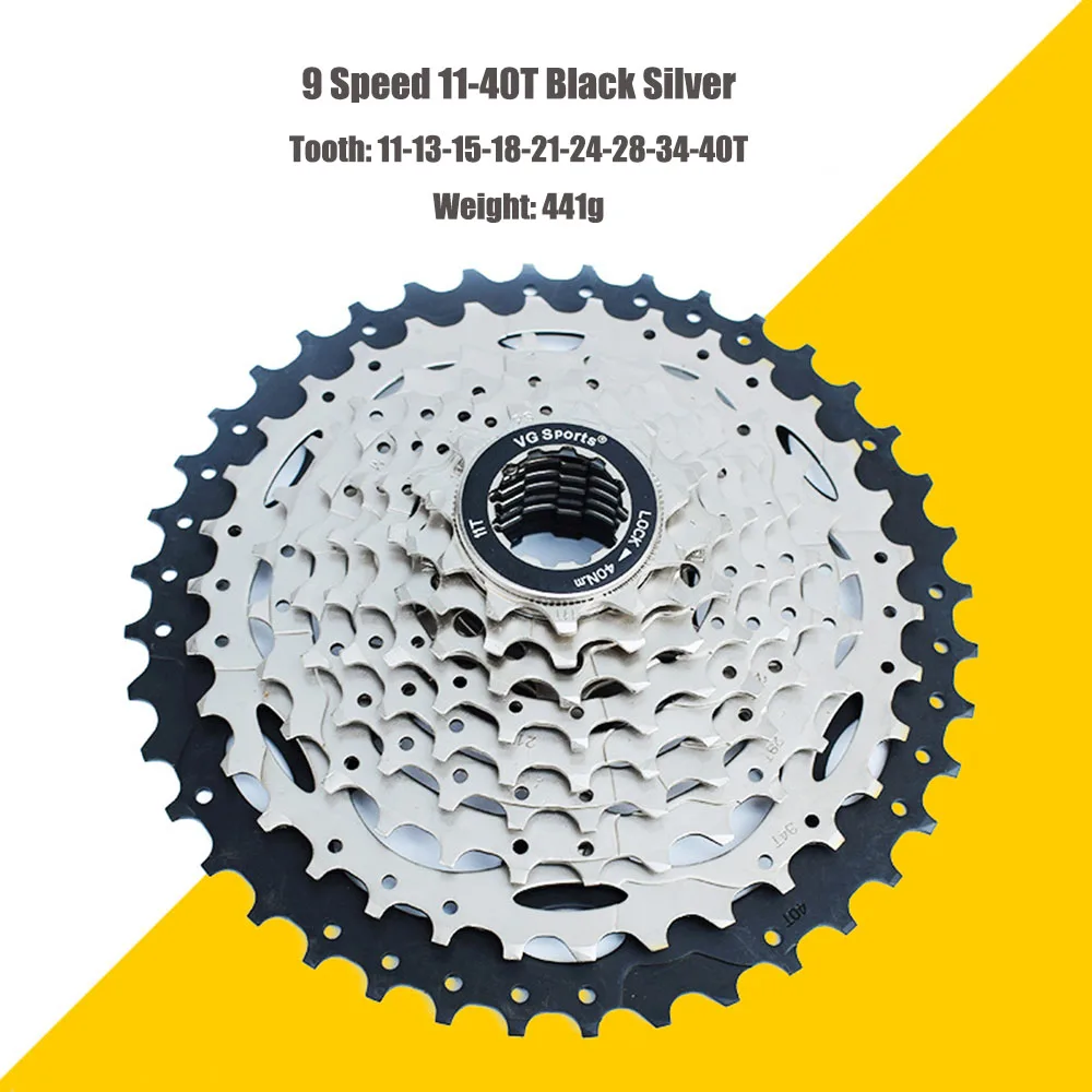 Звездочка для велосипеда Shimano Sram cdg cog 9 Velocidade 9 V 9 S 11-32 T/34 T/36 T/40 T/42 T/46 T/50 T VG Спорт - Цвет: 9 Speed 11-40T BS