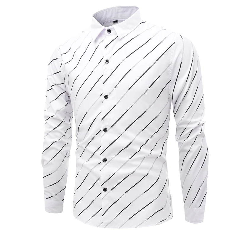 Брендовые мужские рубашки с длинным рукавом Chemise Homme 2017 модный бизнес Дизайн