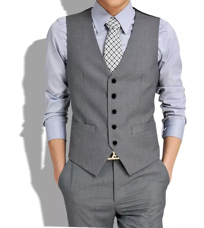 

New arrived Gilets hot Suit Vest Men Spring Fashion Slim Fitness Men's Waistcoat Blazer Vests Tops Clothing HY822
