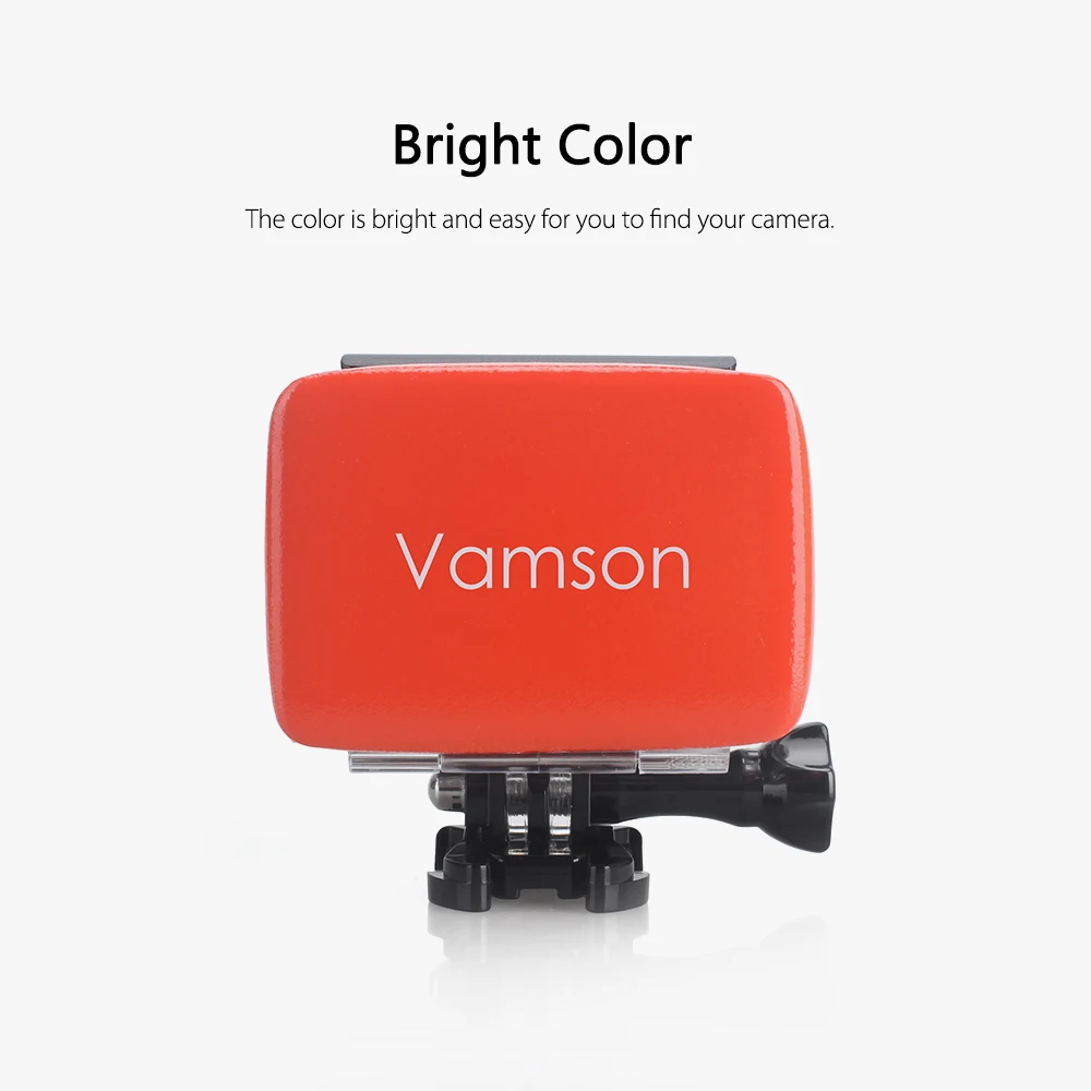 Поплавок Vamson для Go Pro Hero 8 7 плавающая коробка с клейкой наклейкой на раковину GoPro 5 6