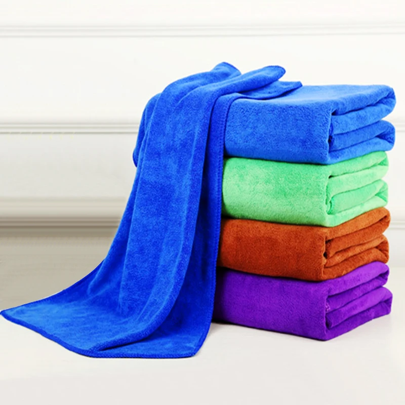 30*70cm Car Wash Towel Cleaning Tool 4 Colors Ultra Soft Microfiber Cloth for Car Wax Polish Car-styling Auto Care Detailing