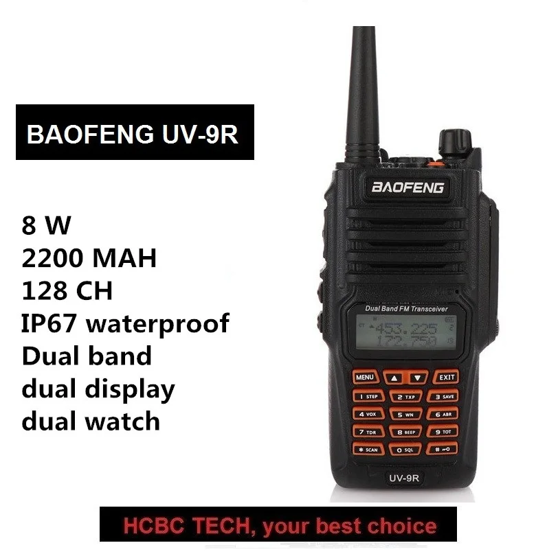 Портативная рация Baofeng портативная PTT 8 Вт радиоприемник 10 км UHF VHF IP67
