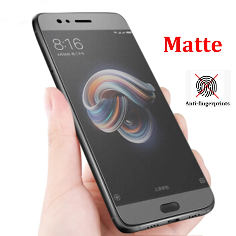 Матовая матовое закаленное Стекло для Xiaomi Redmi Note 5 Pro плюс 6 S2 5A 6A 4 4X никаких