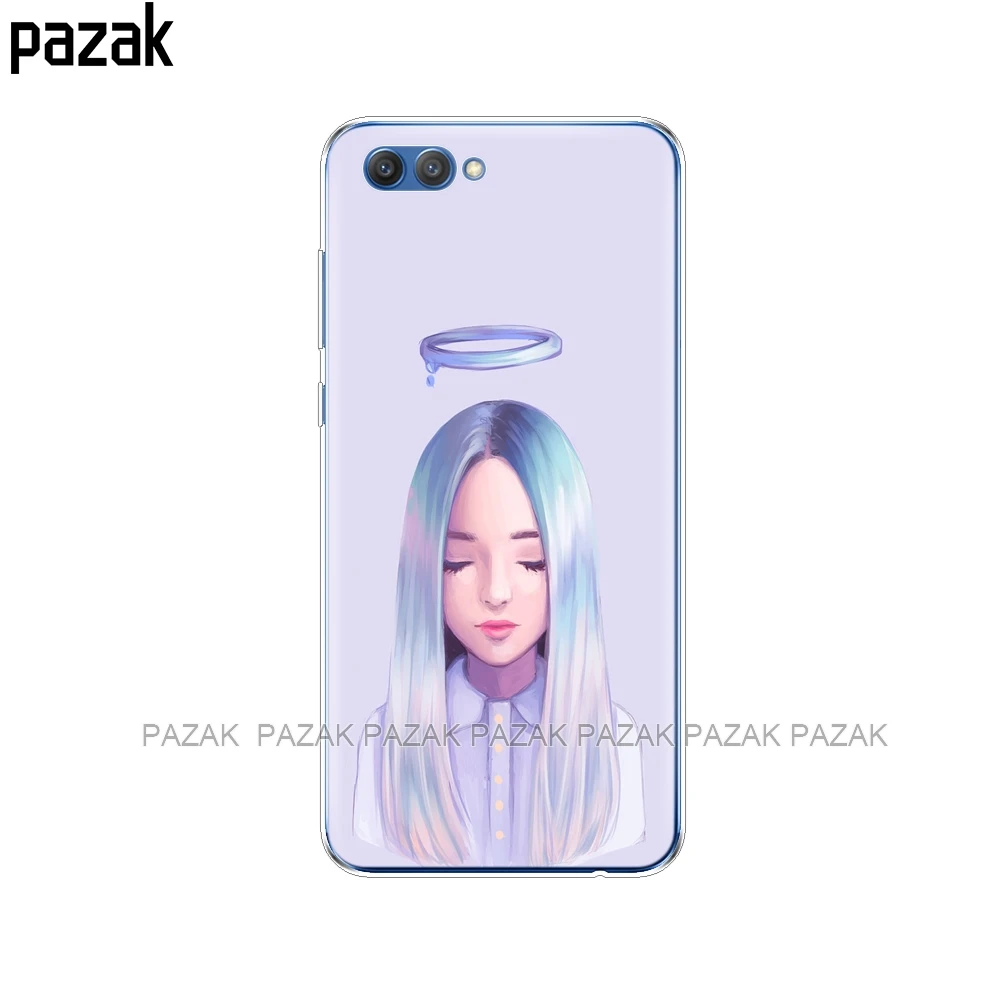 34525 Силиконовый чехол для huawei honor 10 V10 VIEW 10, мягкий ТПУ чехол на заднюю панель телефона, 360 Защитный чехол для телефона, дизайн - Цвет: 34525