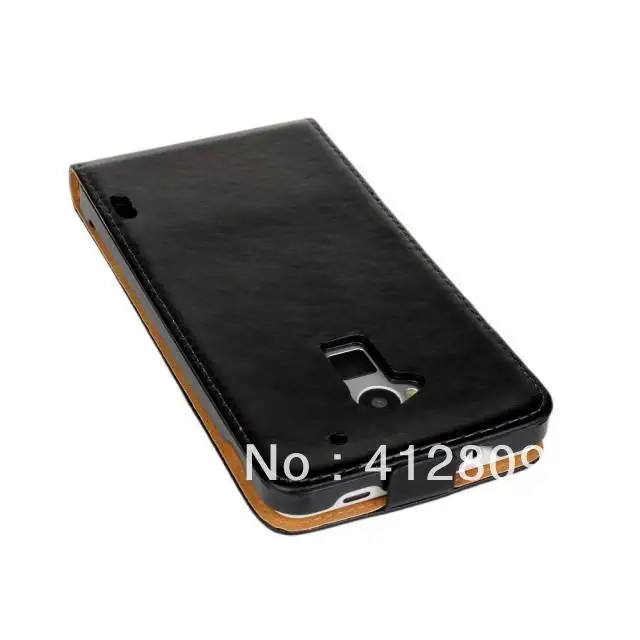 Hot Sales Black Genuine Leather Flip Cover Case for hTC One Max T6 8088 Phone Free Shipping | Мобильные телефоны и