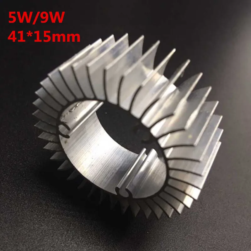 20 шт./лот светодиодный алюминиевый радиатор со светодиодом для 5 Вт 9 высокой