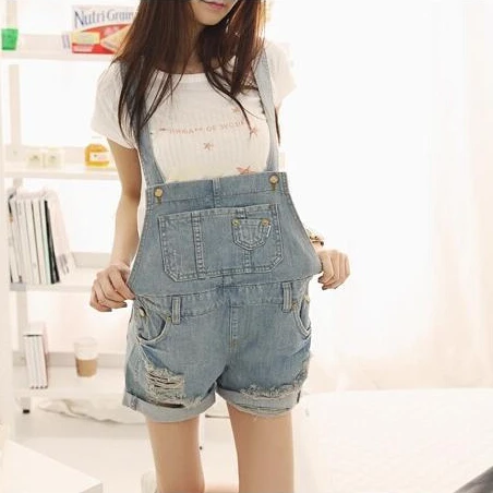 jeans shorts overalls women girl plus 
