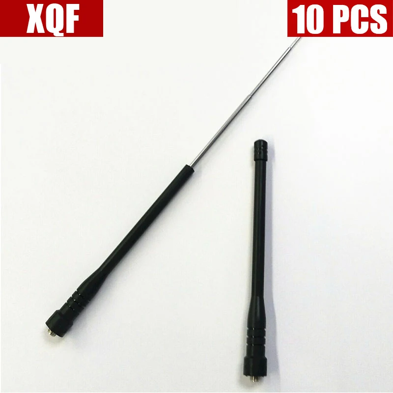 XQF 10PCS  SMA-F Female Handheld Telescopic Antenna compatible with Baofeng UV-5R UV-5RE Series BF-UVB2 888S Walkie Talkie