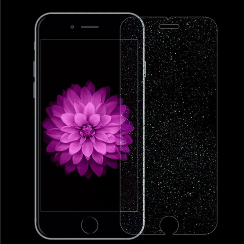 Закаленное стекло с алмазным блеском для iPhone 6 X Защита экрана 7 8Plus 5 защитная