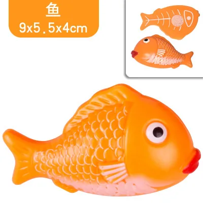 Fish Классические игрушки для детей, Обучающие Детские игрушки, разделочная корзина для фруктов и овощей, миниатюрная кухонная посуда - Цвет: Fish