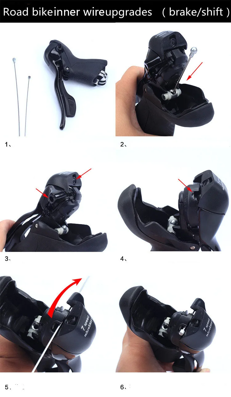 2 шт. оцинкованные тормозные внутренние провода для шоссейного велосипеда