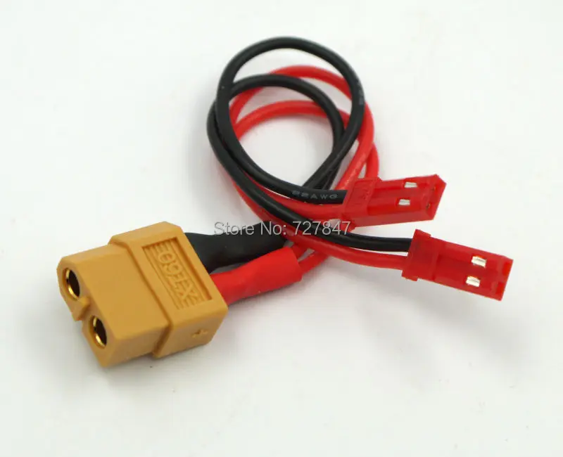 XT60 женский деканов Мужской JST женские линейный силовой адаптер Коннектор lipo