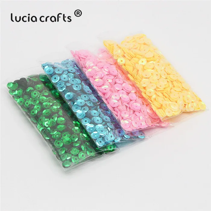 Lucia crafts, 20 г/лот, 5 мм, разные цвета, пластиковые, свободные, с блестками, для дома, вечерние, свадебные, украшения, DIY аксессуары, D0805 - Цвет: Style 10