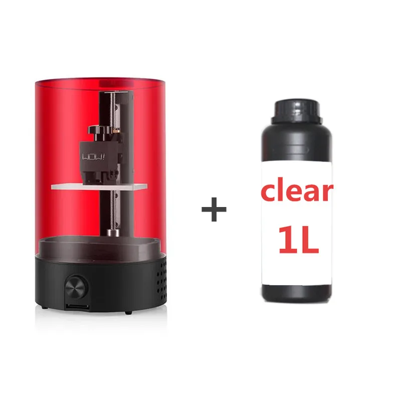 clear and printer Sparkmaker 3d принтер уф смолы Impresora 3d офлайн печать Lcd/Sla настольный 3d принтер - Цвет: clear and printer