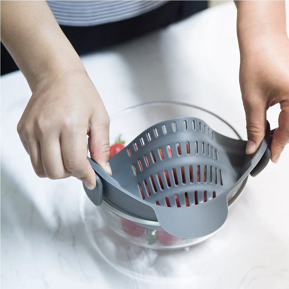 Кухонные аксессуары гаджеты Colanders Многофункциональный силиконовый кастрюля