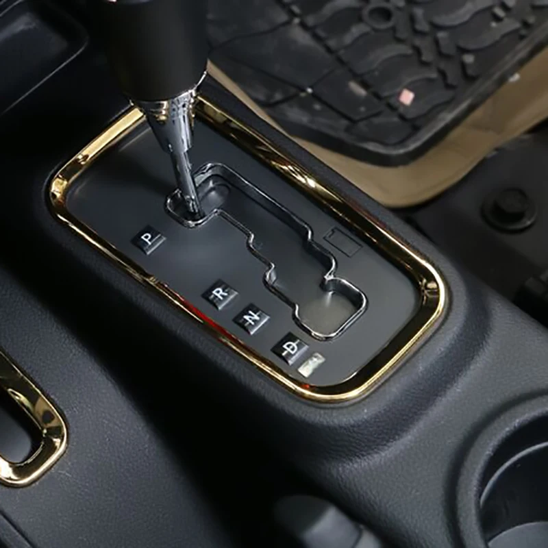 Панель переключения передач рамка наклейка украшение Обложка для Jeep Wrangler JK 2011-2017