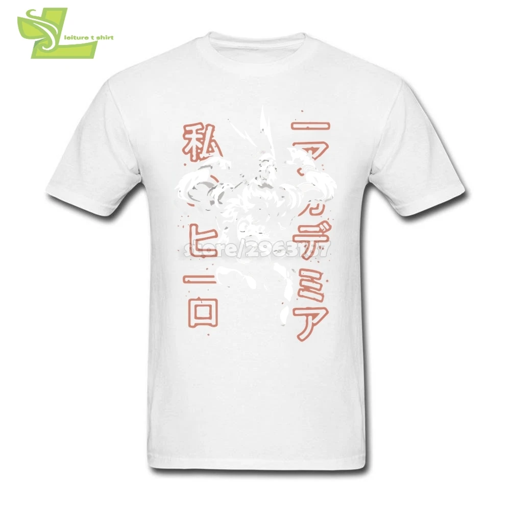 My Hero Academia Plain T Shirts Man Slim Fit Short Sleeve Geek | Мужская одежда