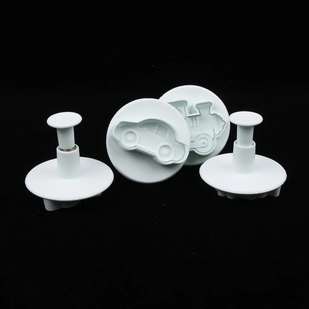 4 шт./лот автомобиль с ракеткой танк пластиковая формочка для печенья в