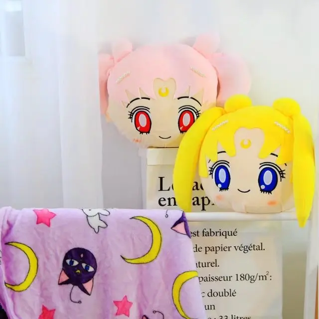 Candice guo! Невероятно милые плюшевые игрушки мультфильм сейлор мун мягкая подушка
