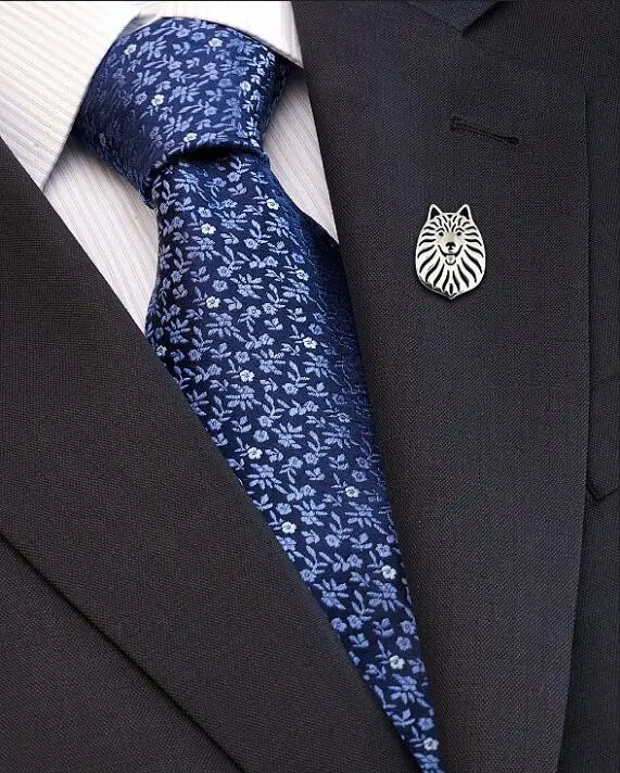 Оптовая продажа американская брошь в виде собаки эскимоса Женская/Мужская