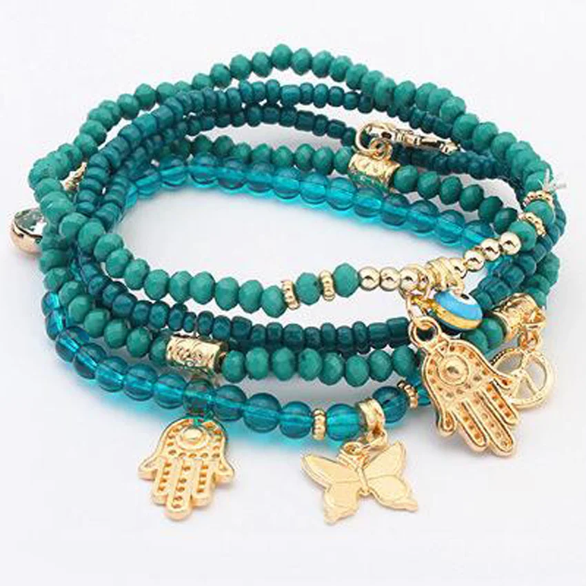 Fashion Bohemian Bracelets for Women Beaded Multilayer &amp Bangles Charm Pulseras Mujer Jewelry Masculina Y8927 | Украшения и