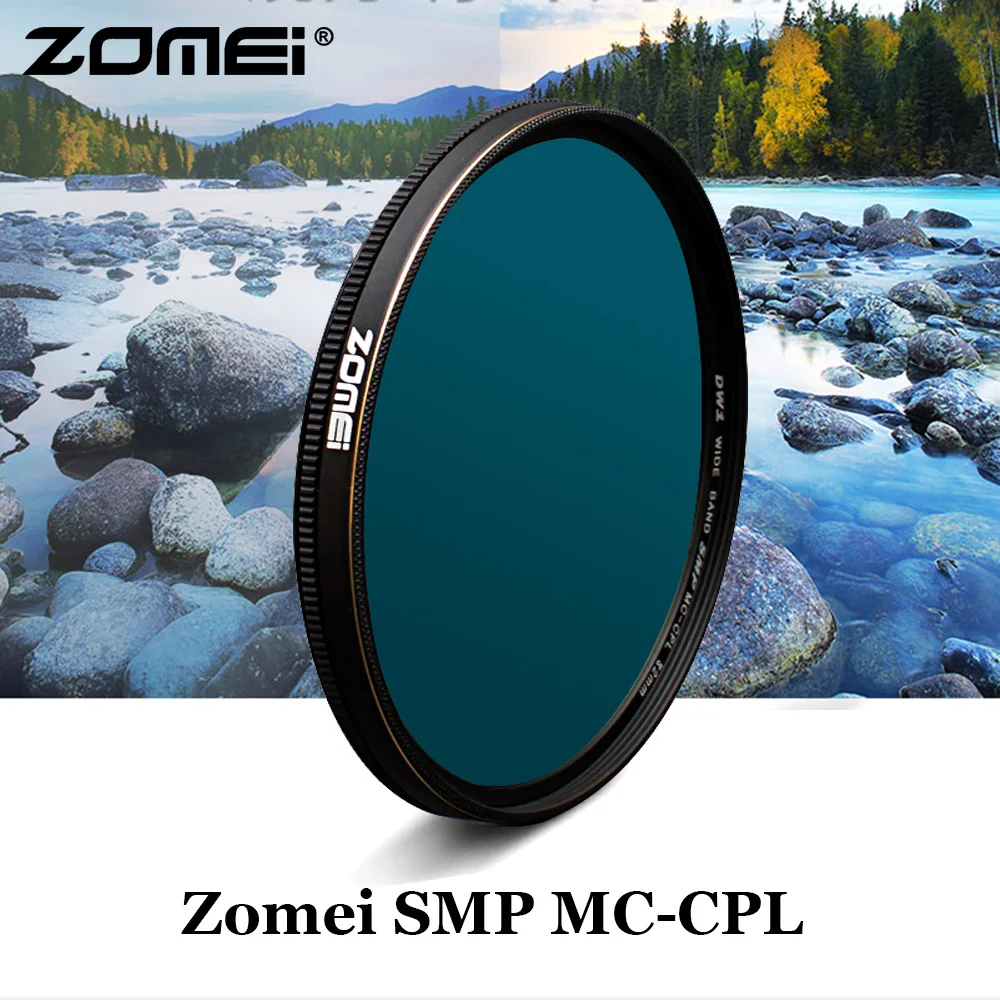 Zomei SMP MC CPL фильтр PL CIR поляризационный многослойный для камеры 52 мм 55 58 62 65 67 72 77 82