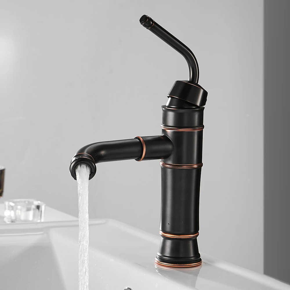 Смеситель для раковины Robinet Lavabo Ретро Черный кран краны ванной комнаты с одной