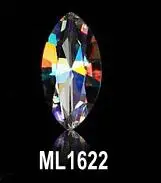 1622-10pcs 10 шт. прозрачные AB 3d стеклянные драгоценные камни для дизайна ногтей ювелирные изделия многоцветные кристаллы для ногтей Стразы алмазные ногти Красота Ювелирные изделия Подвески MC1614 - Цвет: 1622-10pcs