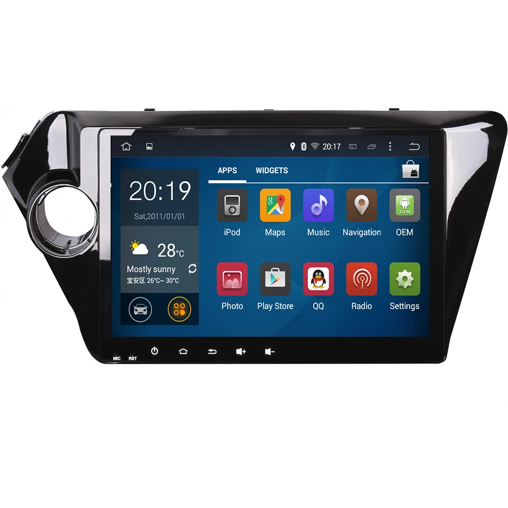 Автомагнитола 4 Гб + 32 ГБ Android 10 4G мультимедийный видеоплеер навигация GPS для KIA RIO 3