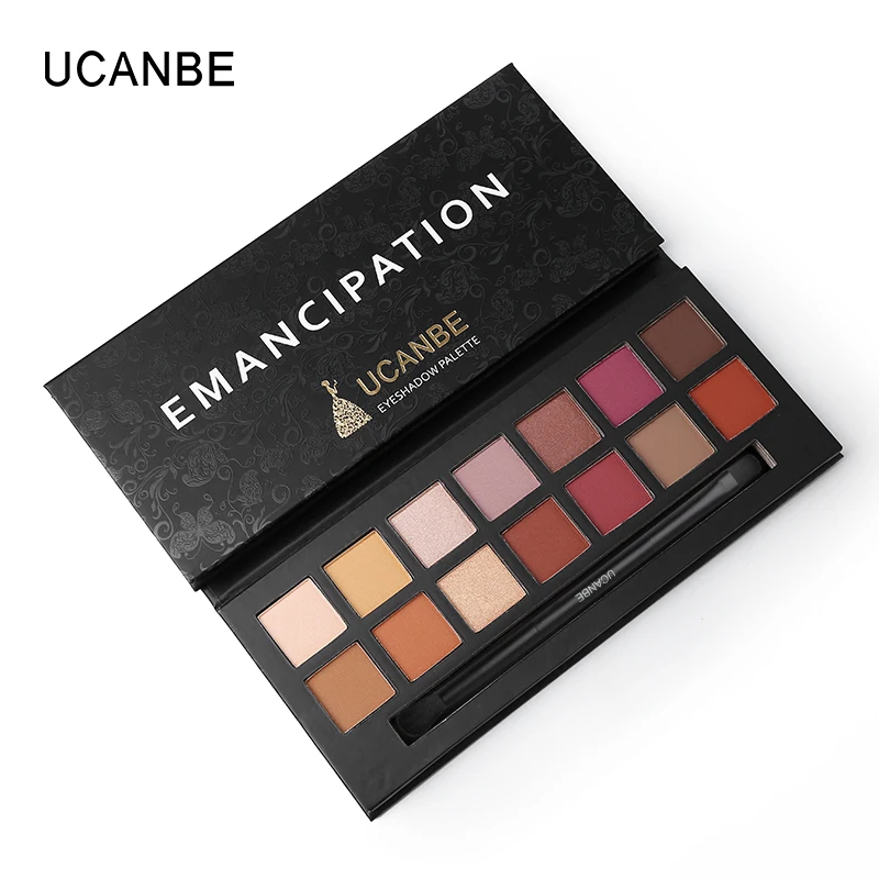 UCANBE Emancipation палитра для макияжа 14 цветов Duo матовая теней век хайлайтер блестящие