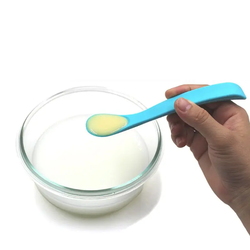 

Free Shipping Baby Soft Silicone Spoon Food Grade Baby Feeding Spoons Safety Tableware Infant Learning Spoons