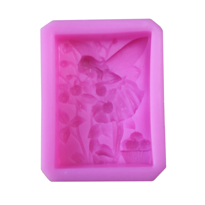 Цветочные феи силиконовые формы мыло форма для мыла конфеты фруктовый торт