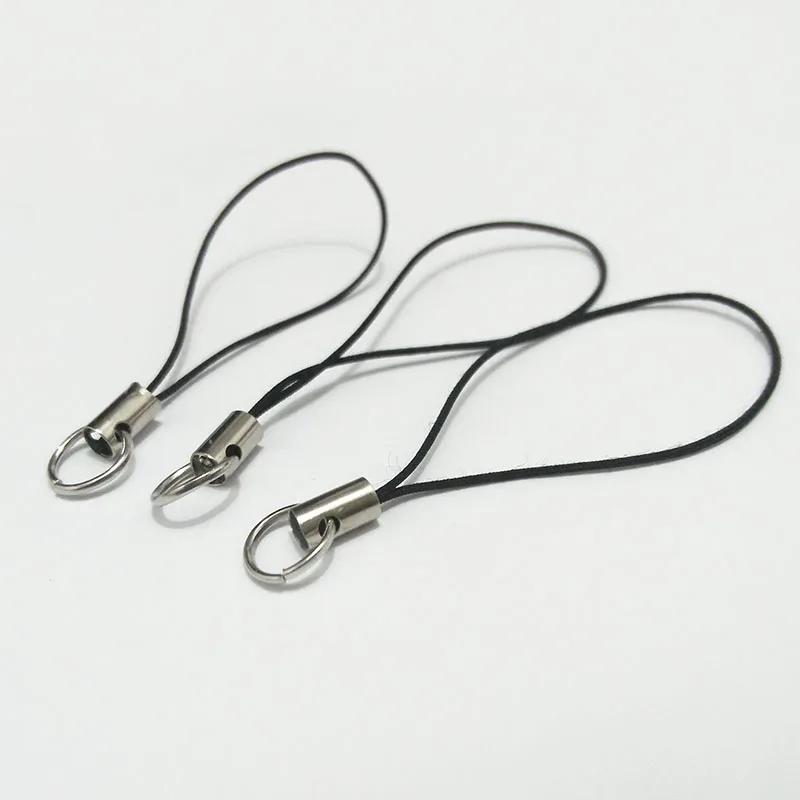 5 см Лариат шнурок мобильные ремни соединительные кольца подвесная Черная