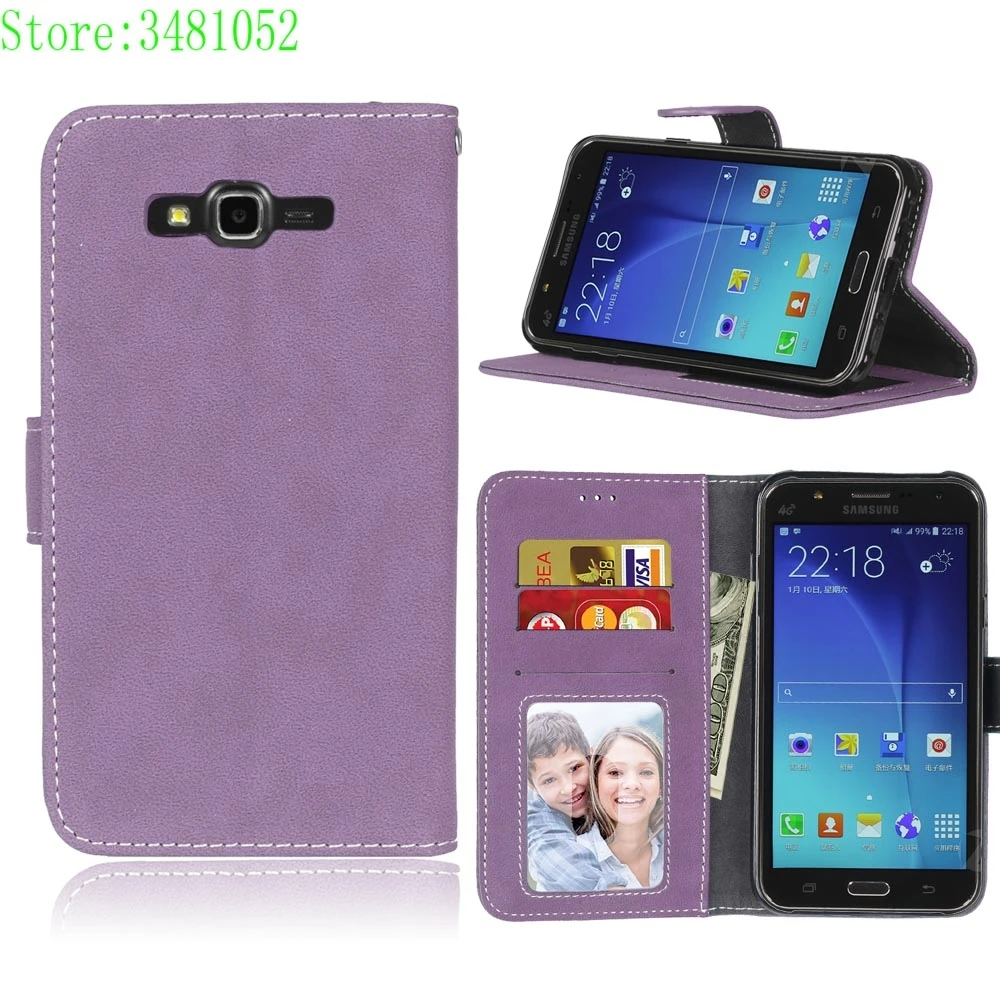 Флип чехол для телефона samsung Galaxy J7 2015 J700H SM-J700h J700H/DS SM-J700M роскошный бумажник
